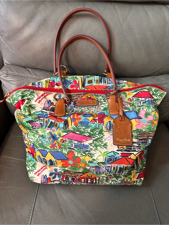 Dooney & Bourke Handbags - Dooney & Bourke Sandbar Tropical Print XL Satchel